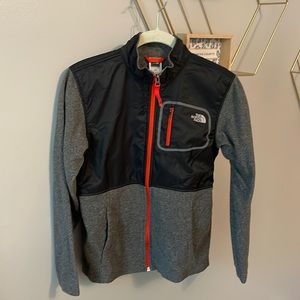 Boys North Face zip up fleece
